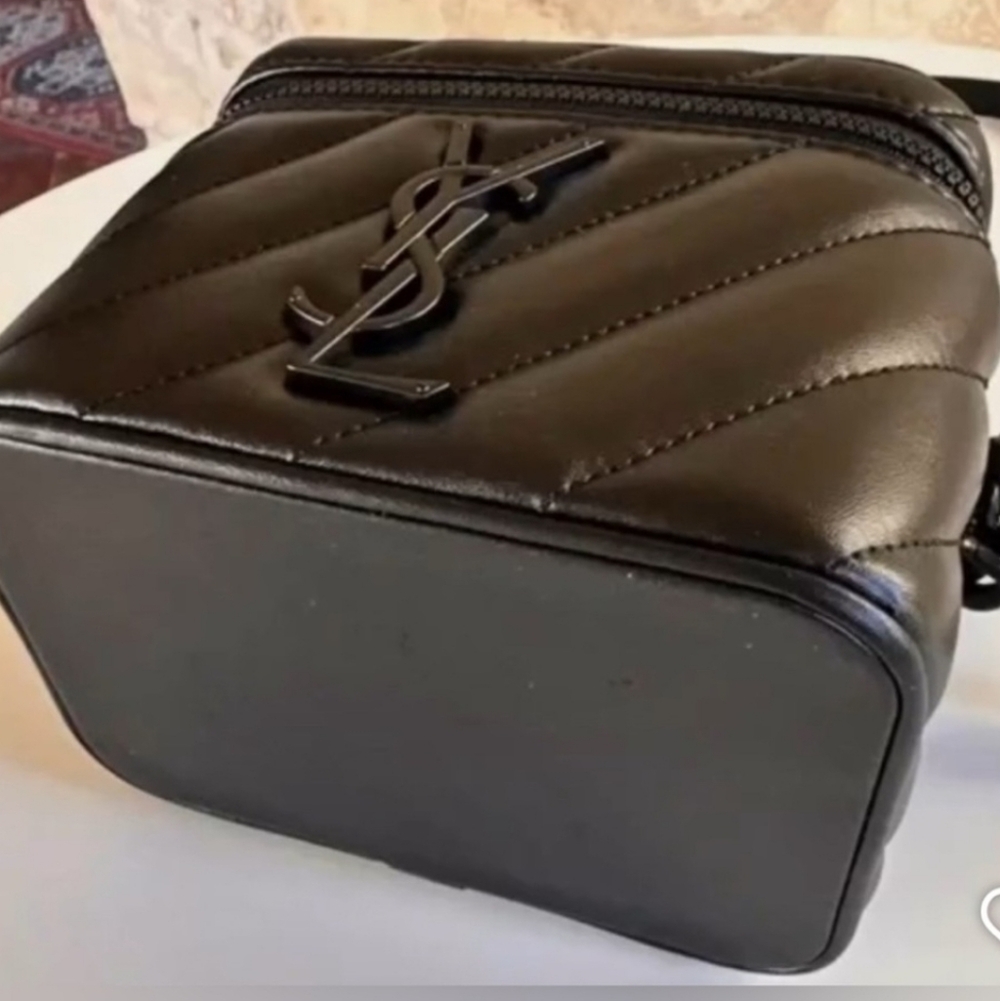 YSL Parfumes Collection Converted Black Quilted Vanity Crossbody/Handbag NIB - Picture 6 of 11